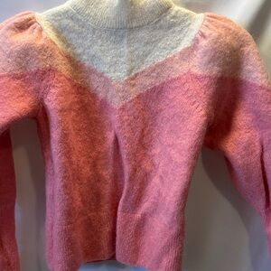 & Other Stories Cream and Pink Knitwear Top - size XS